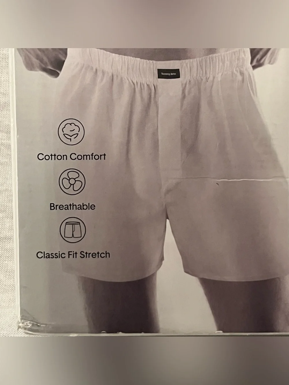 Tommy John Classic Woven Comfort Cotton 3-Pack Boxers - Green / Plaid / Navy